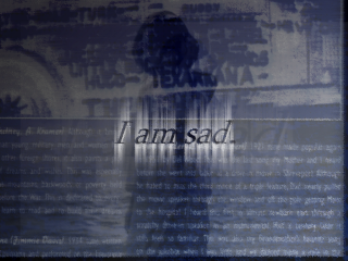 I am sad. - graphic